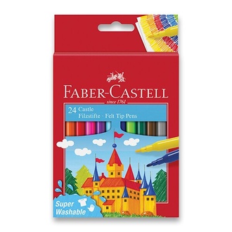 Papírenské zboží - Dětské fixy Faber-Castell Castle 24 barev