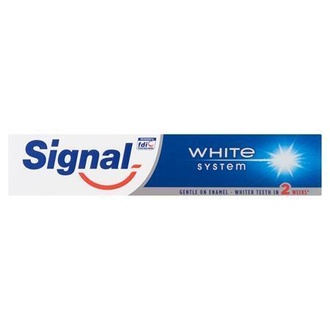 Papírenské zboží - Zubní pasta "White System", 75 ml, SIGNAL