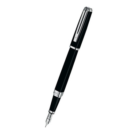 Papírenské zboží - Waterman Exception Slim Black Lacquer ST hrot F