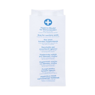 Papírenské zboží - Hygienické papírové sáčky 11+6 x 28 cm [100 ks]