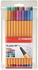 Papírenské zboží - Liner „Point 88 Bigpoint“, 20 verschiedene Farben, Set, 0,4 mm, STABILO
