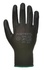 Papírenské zboží - Arbeitshandschuhe an Innenhand und Fingern in Polyurethan getaucht, Größe 7, schwarz